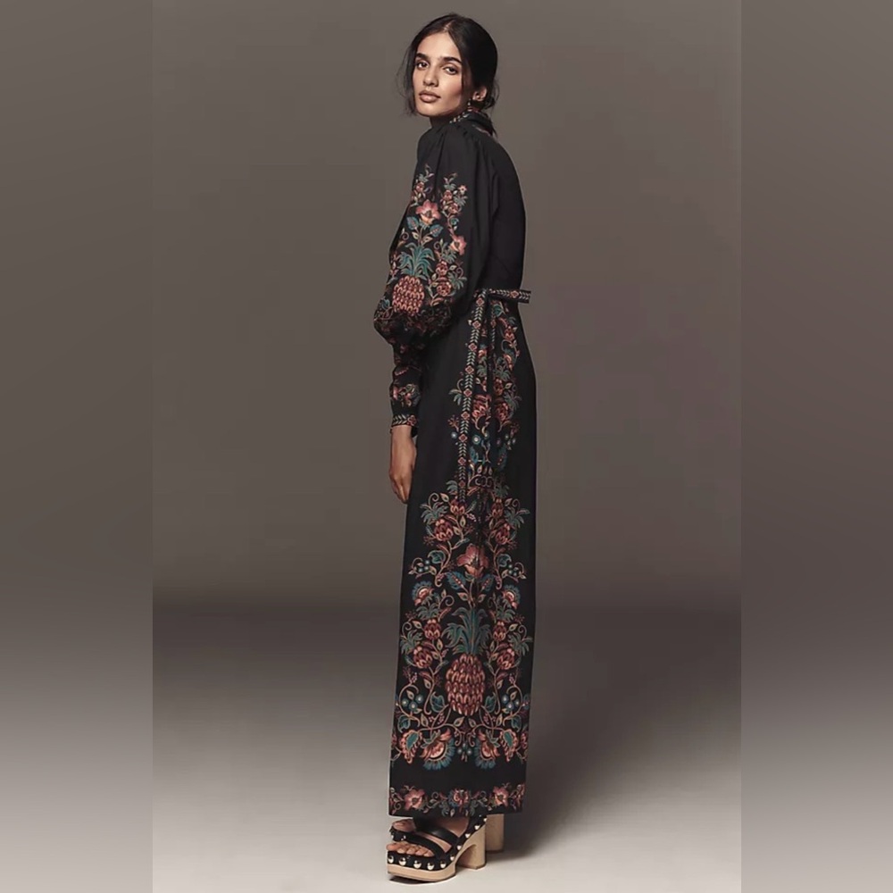 Farm Rio x Anthropologie Poplin Printed Shirting Jumpsuit. NWT Sz XS